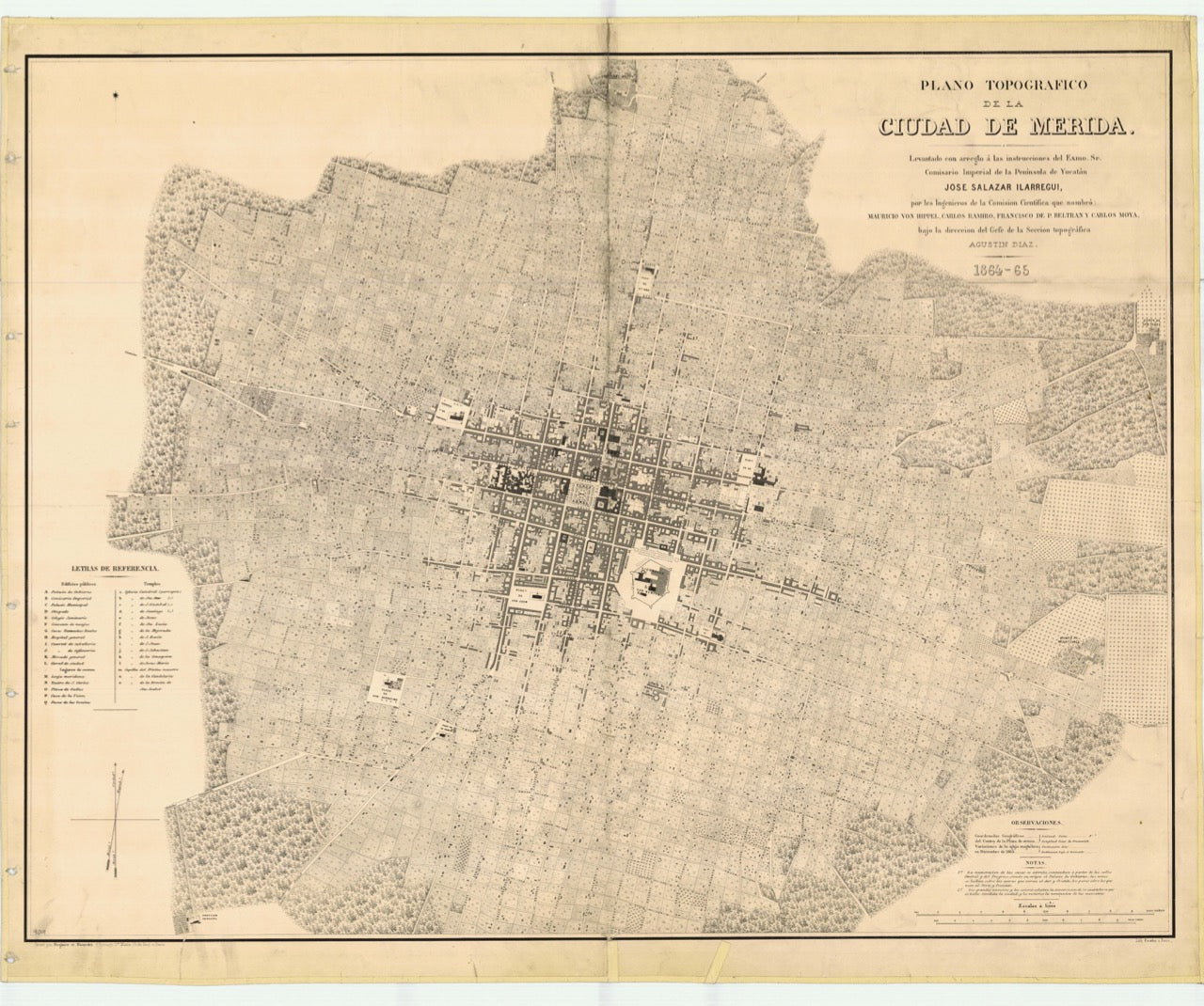 Mérida, Yucatán en 1864