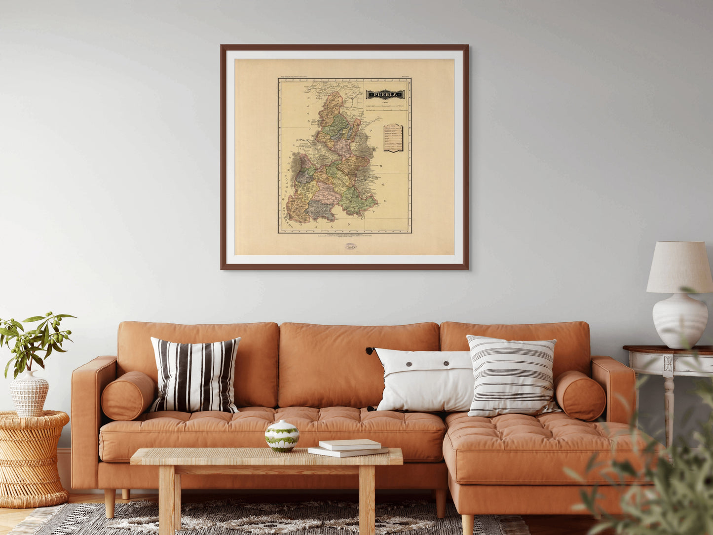 Estado de Puebla, Atlas Mexicano, 1886.