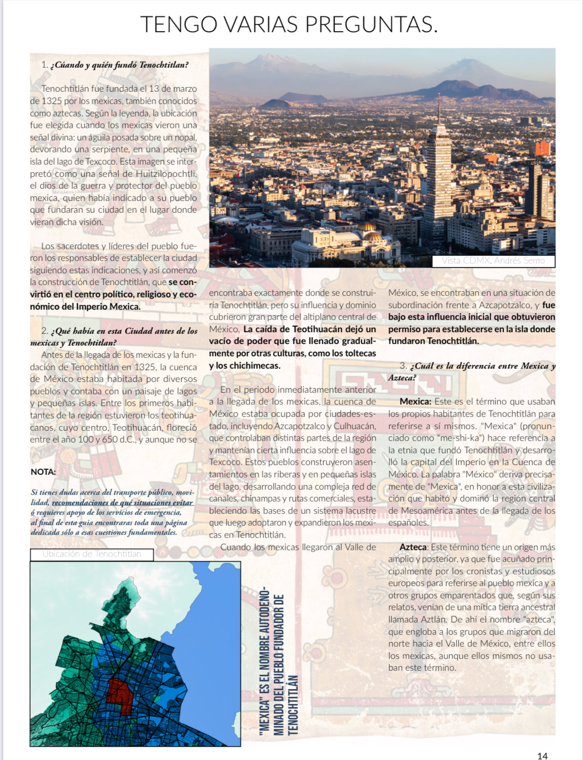 Guía de Tenochtitlan