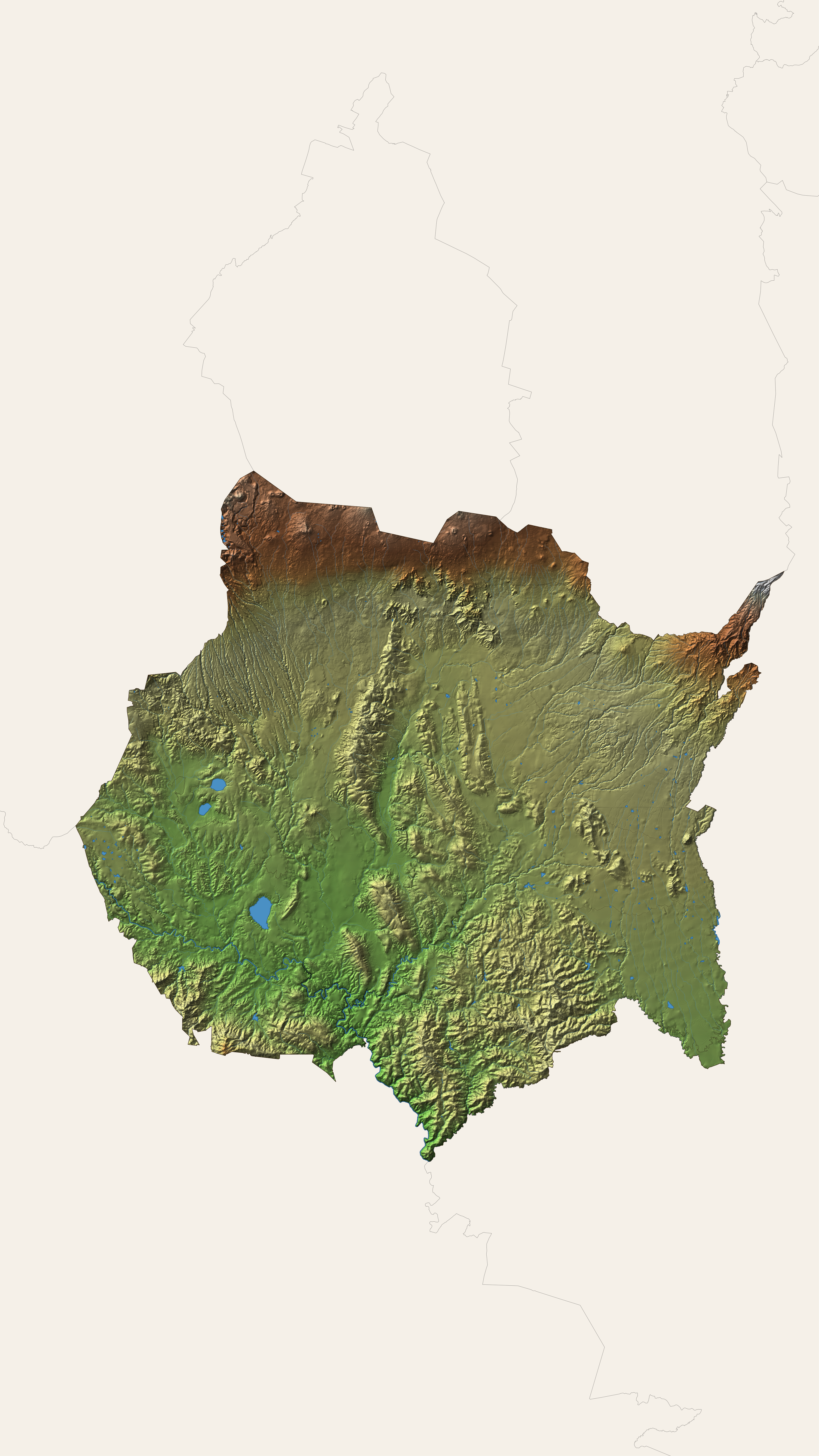 Mapa Topográfico de Morelos