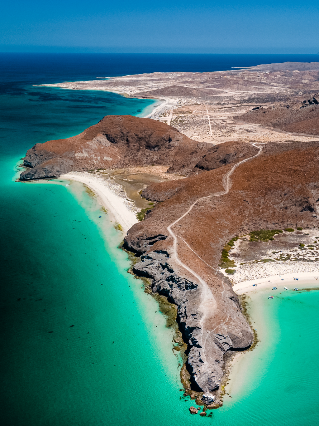 Fotografía aérea de Playa Balandra en Baja California Sur (vista 3)