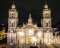 Fotografía aérea de la Catedral Metropolitana de la Ciudad de México