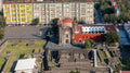 Fotografía aérea de la Plaza de las Tres Culturas, Tlatelolco