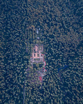 Fotografía aérea del Convento de los Carmelitas Descalzos, Desierto de los Leones