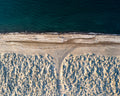 Fotografía aérea de las playas de El Mogote, Baja California Sur