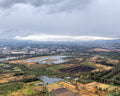 Fotografía aérea de las chinampas de Xochimilco